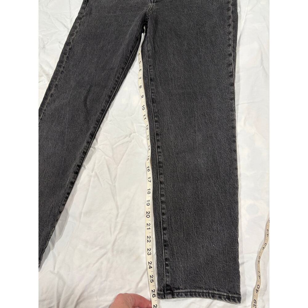 Madewell The Perfect Vintage Jean Straight Leg Black Denim Size 27 - Picture 3 of 9